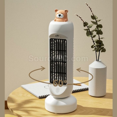 禮品訂造USB搖頭噴霧充電塔型空調扇紀念品