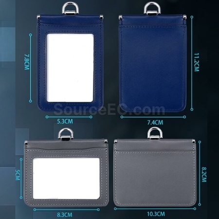 禮品訂造雙面防幹擾真皮證件卡套紀念品