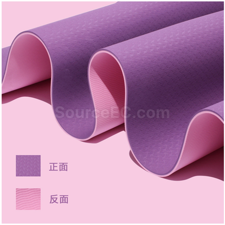 禮品訂造TPE雙色防滑瑜伽墊紀念品