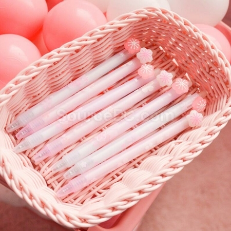 禮品訂造櫻花中性可擦筆紀念品