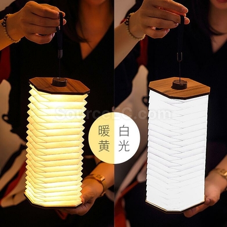 禮品訂造充電木質風琴LED燈紀念品