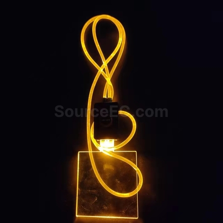禮品訂造亞克力發光工作牌紀念品