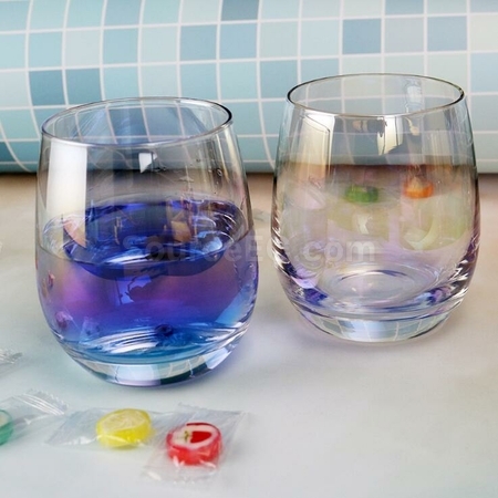 禮品訂造炫彩蛋型玻璃杯紀念品