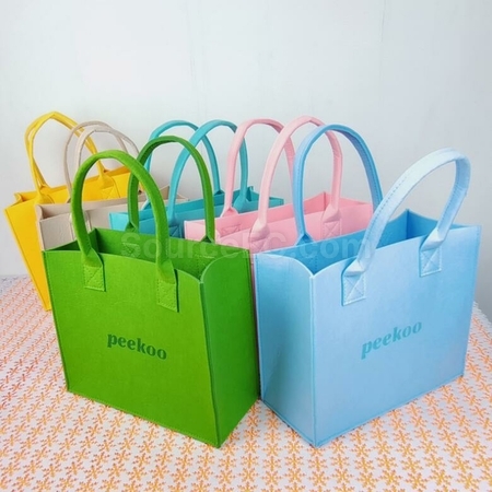 禮品訂造毛氈大容量手提挎包紀念品