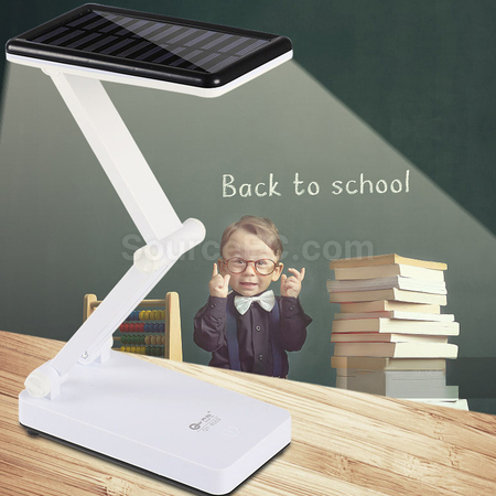 禮品訂造太陽能+USB充電折疊護眼檯燈紀念品