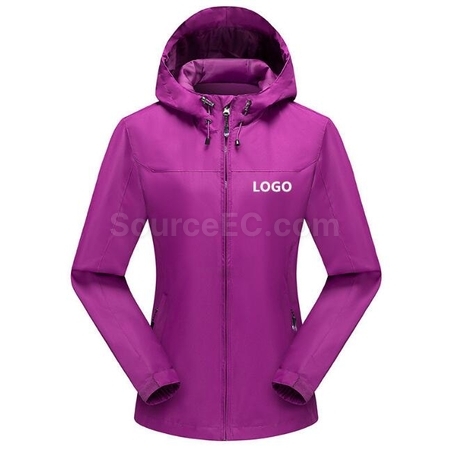 禮品訂造登山防風防雨連帽衝鋒衣紀念品