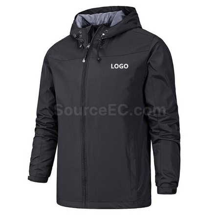 禮品訂造登山防風防雨連帽衝鋒衣紀念品