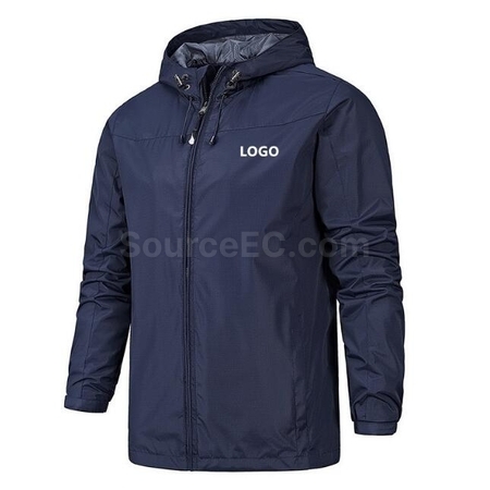 禮品訂造登山防風防雨連帽衝鋒衣紀念品