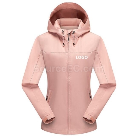 禮品訂造登山防風防雨連帽衝鋒衣紀念品