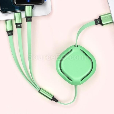 禮品訂造馬卡龍一拖三充電線紀念品
