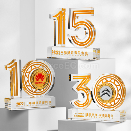 禮品訂造週年慶水晶座紀念品