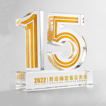 禮品訂造週年慶水晶座紀念品