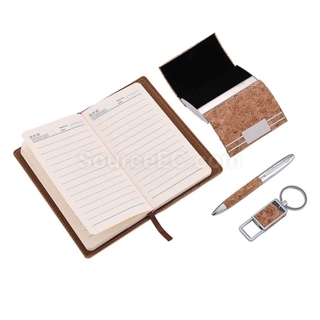禮品訂造鎖匙扣+咭片盒+筆記本+筆組合禮品套裝紀念品