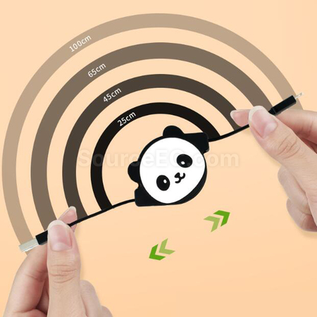 禮品訂造卡通熊貓伸縮數據線紀念品