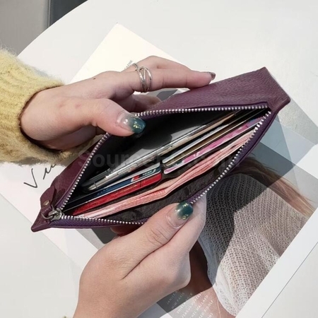 禮品訂造真皮薄款手拿包紀念品