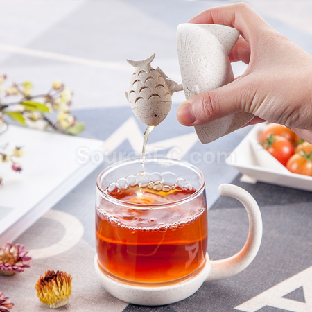 禮品訂造卡通玻璃泡茶杯紀念品