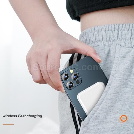 禮品訂造超薄磁吸無線移動電源紀念品