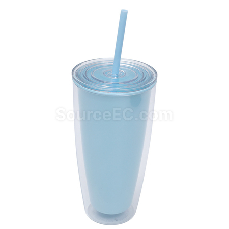 禮品訂造雙層吸管杯紀念品