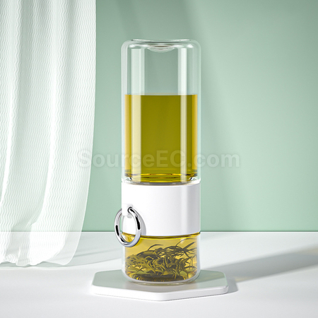 禮品訂造便攜式茶水分離玻璃杯紀念品