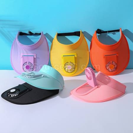 禮品訂造風扇防曬太陽帽紀念品