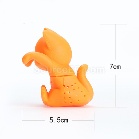 禮品訂造貓咪矽膠泡茶器紀念品
