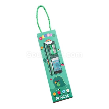 禮品訂造卡通文具鉛筆五件套紀念品