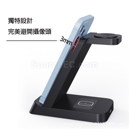 禮品訂造三合一無線充電支架紀念品