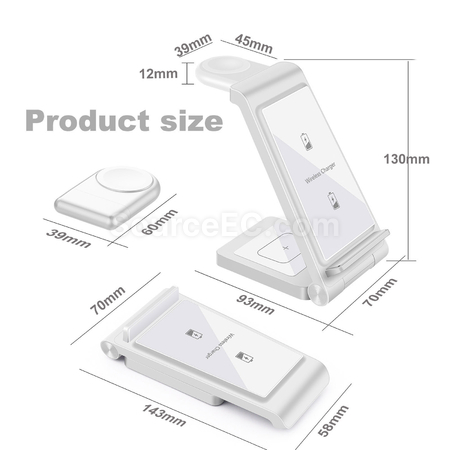 禮品訂造三合一無線充電支架紀念品