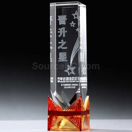 禮品訂造水晶獎座紀念品