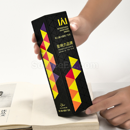 禮品訂造黑色UV水晶獎盃紀念品