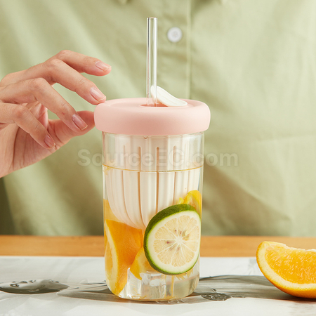 禮品訂造吸管玻璃杯紀念品