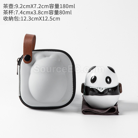 禮品訂造熊貓茶具組紀念品