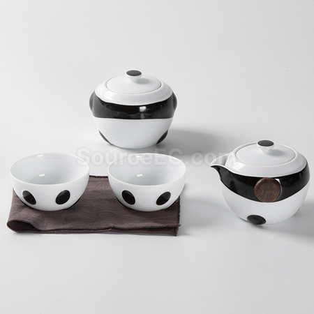 禮品訂造熊貓茶具組紀念品