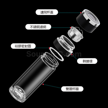 禮品訂造按壓一鍵開啟玻璃杯紀念品