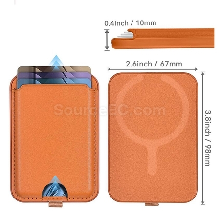 禮品訂造皮質背貼式卡套手機支架紀念品