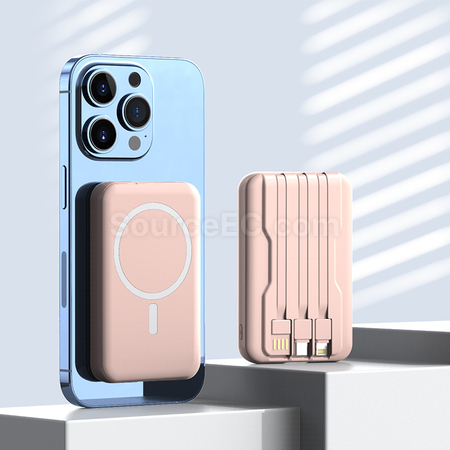 禮品訂造10000mAh自帶線移動電源紀念品