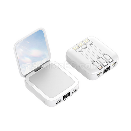 禮品訂造迷你化妝鏡移動電源紀念品