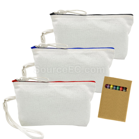 禮品訂造填色帆布化妝包紀念品
