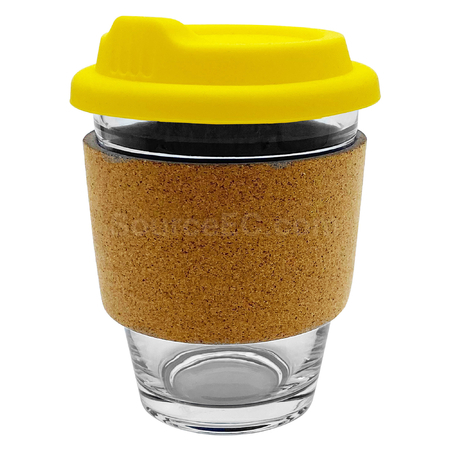 禮品訂造玻璃咖啡杯 - 軟木帶紀念品