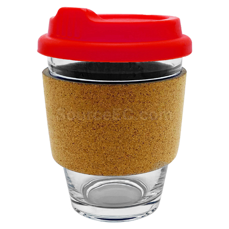 禮品訂造玻璃咖啡杯 - 軟木帶紀念品