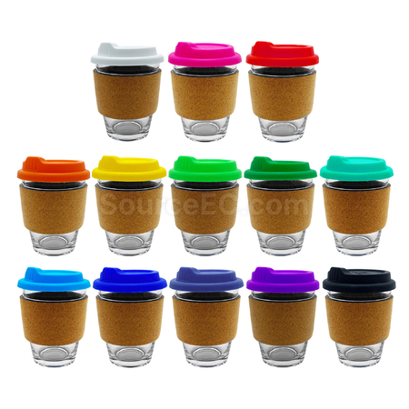 禮品訂造玻璃咖啡杯 - 軟木帶紀念品