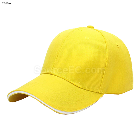 禮品訂造間色6片兒童棒球帽紀念品