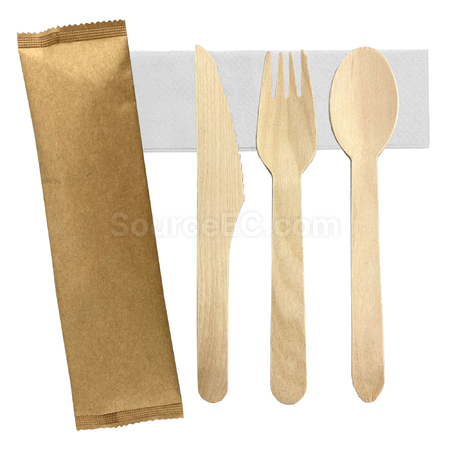 禮品訂造3 件套木製餐具紀念品