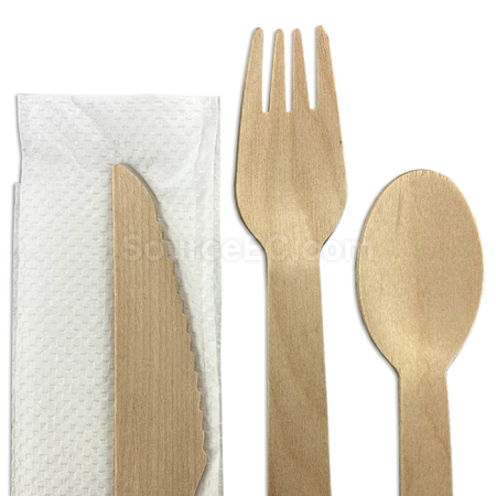 禮品訂造3 件套木製餐具紀念品