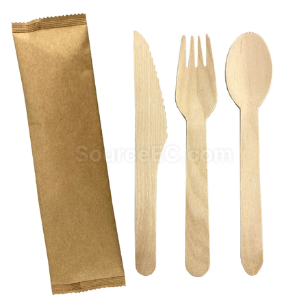 禮品訂造2 件套木製餐具紀念品