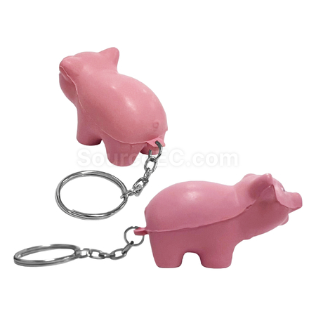 禮品訂造壓力豬鑰匙圈紀念品