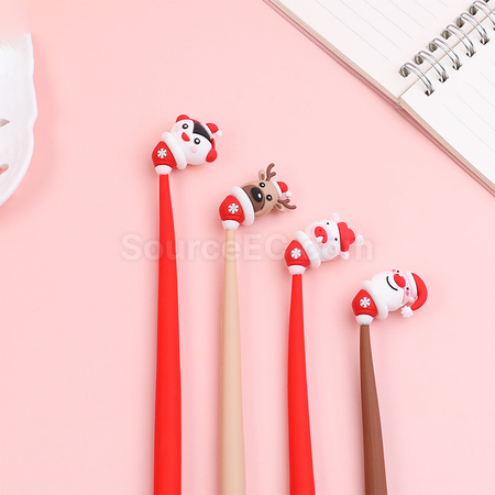禮品訂造聖誕卡通造型筆紀念品