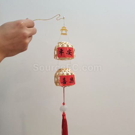 禮品訂造竹編小燈籠紀念品