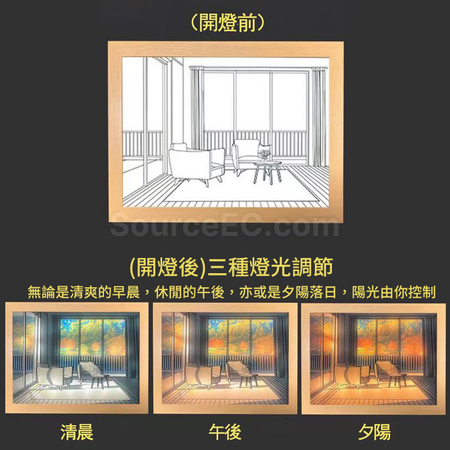 禮品訂造創意發光畫紀念品