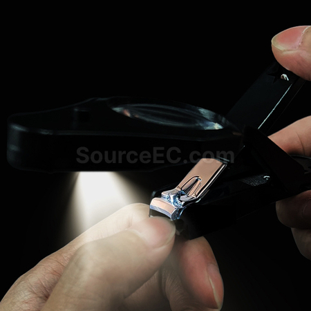 禮品訂造LED燈放大鏡指甲鉗紀念品